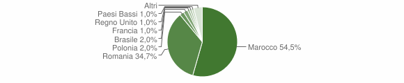 Grafico cittadinanza stranieri - Spongano 2011