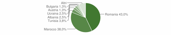 Grafico cittadinanza stranieri - Casalvecchio di Puglia 2021