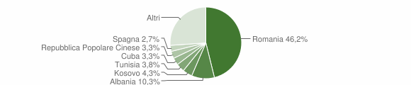 Grafico cittadinanza stranieri - Crispiano 2013
