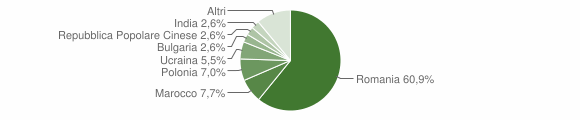 Grafico cittadinanza stranieri - Trinitapoli 2013
