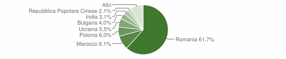 Grafico cittadinanza stranieri - Trinitapoli 2016
