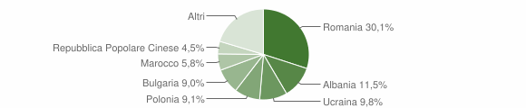 Grafico cittadinanza stranieri - San Severo 2011