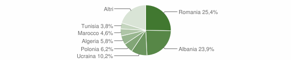Grafico cittadinanza stranieri - Bisceglie 2009
