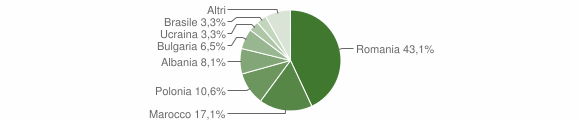 Grafico cittadinanza stranieri - Deliceto 2012