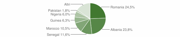 Grafico cittadinanza stranieri - Leverano 2019