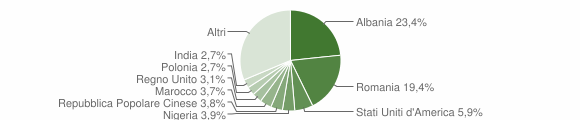 Grafico cittadinanza stranieri - Brindisi 2013