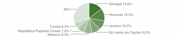 Grafico cittadinanza stranieri - Elmas 2014