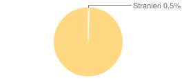 Percentuale cittadini stranieri Comune di Pimentel (SU)