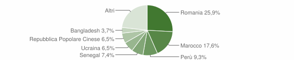 Grafico cittadinanza stranieri - Decimomannu 2012