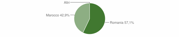 Grafico cittadinanza stranieri - Boroneddu 2015