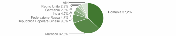 Grafico cittadinanza stranieri - Siliqua 2012