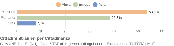 Grafico cittadinanza stranieri - Lei 2014