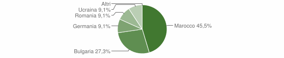 Grafico cittadinanza stranieri - Nuraminis 2006