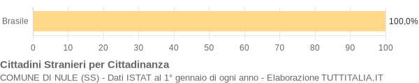 Grafico cittadinanza stranieri - Nule 2007