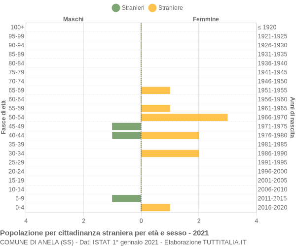 Grafico cittadini stranieri - Anela 2021