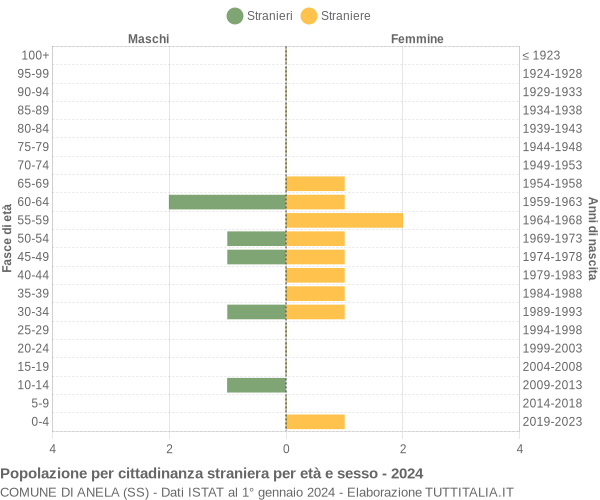 Grafico cittadini stranieri - Anela 2024