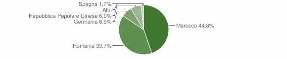 Grafico cittadinanza stranieri - Bitti 2012