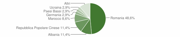 Grafico cittadinanza stranieri - Gavoi 2015