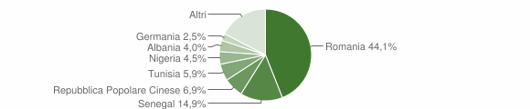 Grafico cittadinanza stranieri - Ozieri 2014