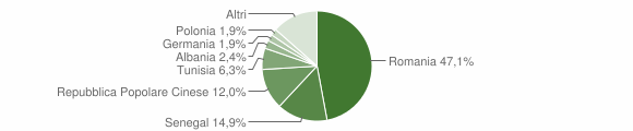Grafico cittadinanza stranieri - Ozieri 2015
