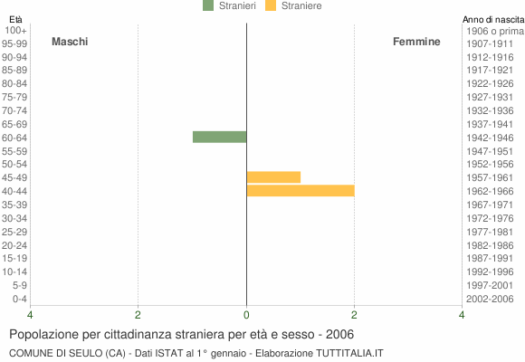 Grafico cittadini stranieri - Seulo 2006