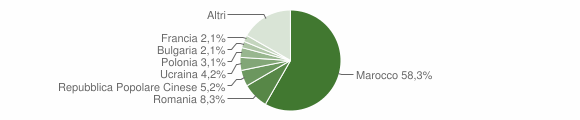 Grafico cittadinanza stranieri - Sennori 2011