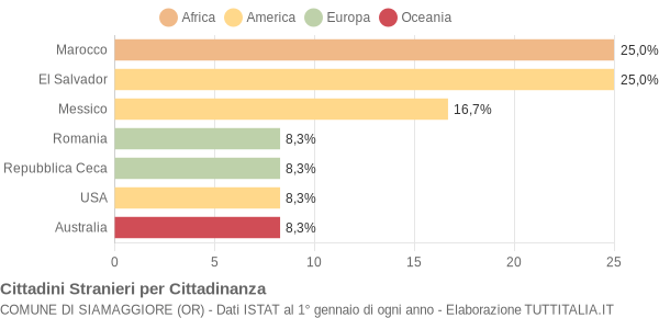 Grafico cittadinanza stranieri - Siamaggiore 2007