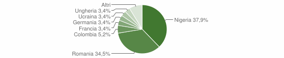 Grafico cittadinanza stranieri - Nulvi 2010