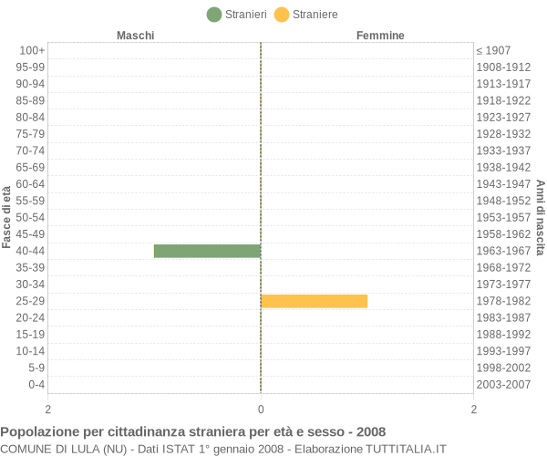 Grafico cittadini stranieri - Lula 2008