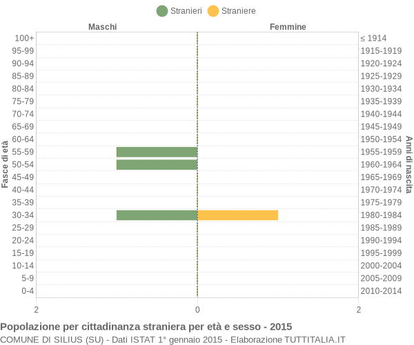 Grafico cittadini stranieri - Silius 2015