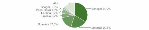 Grafico cittadinanza stranieri - Monastir 2014