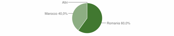 Grafico cittadinanza stranieri - Onanì 2010