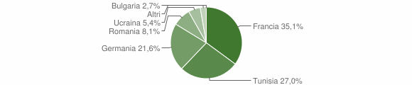 Grafico cittadinanza stranieri - Villaputzu 2004