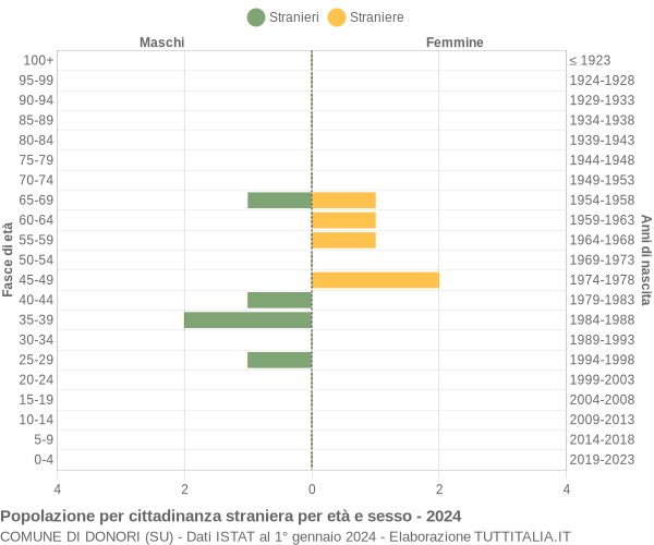 Grafico cittadini stranieri - Donori 2024