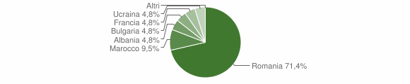 Grafico cittadinanza stranieri - Ottana 2012