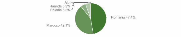 Grafico cittadinanza stranieri - Osidda 2010