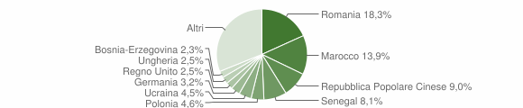 Grafico cittadinanza stranieri - 2009