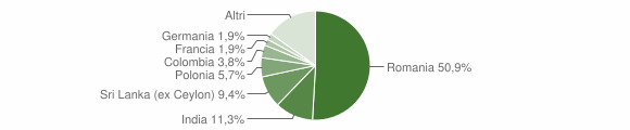 Grafico cittadinanza stranieri - Saponara 2012