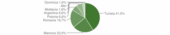 Grafico cittadinanza stranieri - Catenanuova 2004