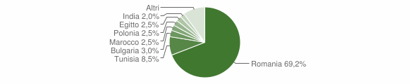 Grafico cittadinanza stranieri - Mineo 2011