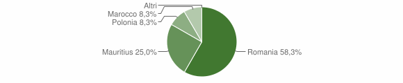 Grafico cittadinanza stranieri - Fiumedinisi 2009