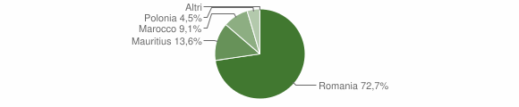 Grafico cittadinanza stranieri - Fiumedinisi 2011