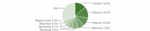 Grafico cittadinanza stranieri - Belpasso 2007