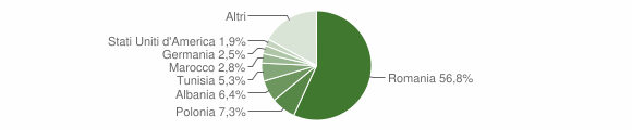Grafico cittadinanza stranieri - Belpasso 2011