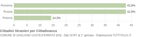 Grafico cittadinanza stranieri - Gagliano Castelferrato 2004