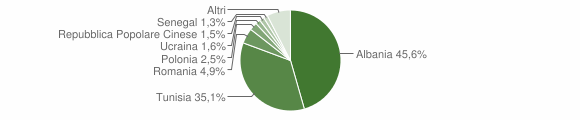 Grafico cittadinanza stranieri - Scicli 2008