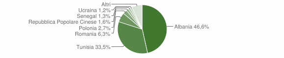 Grafico cittadinanza stranieri - Scicli 2009