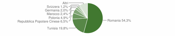 Grafico cittadinanza stranieri - Menfi 2013
