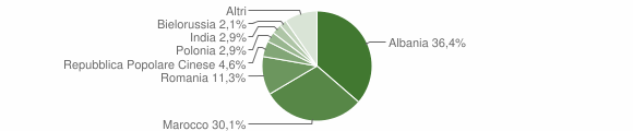 Grafico cittadinanza stranieri - San Filippo del Mela 2015
