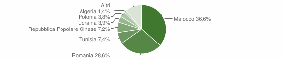 Grafico cittadinanza stranieri - Partinico 2012